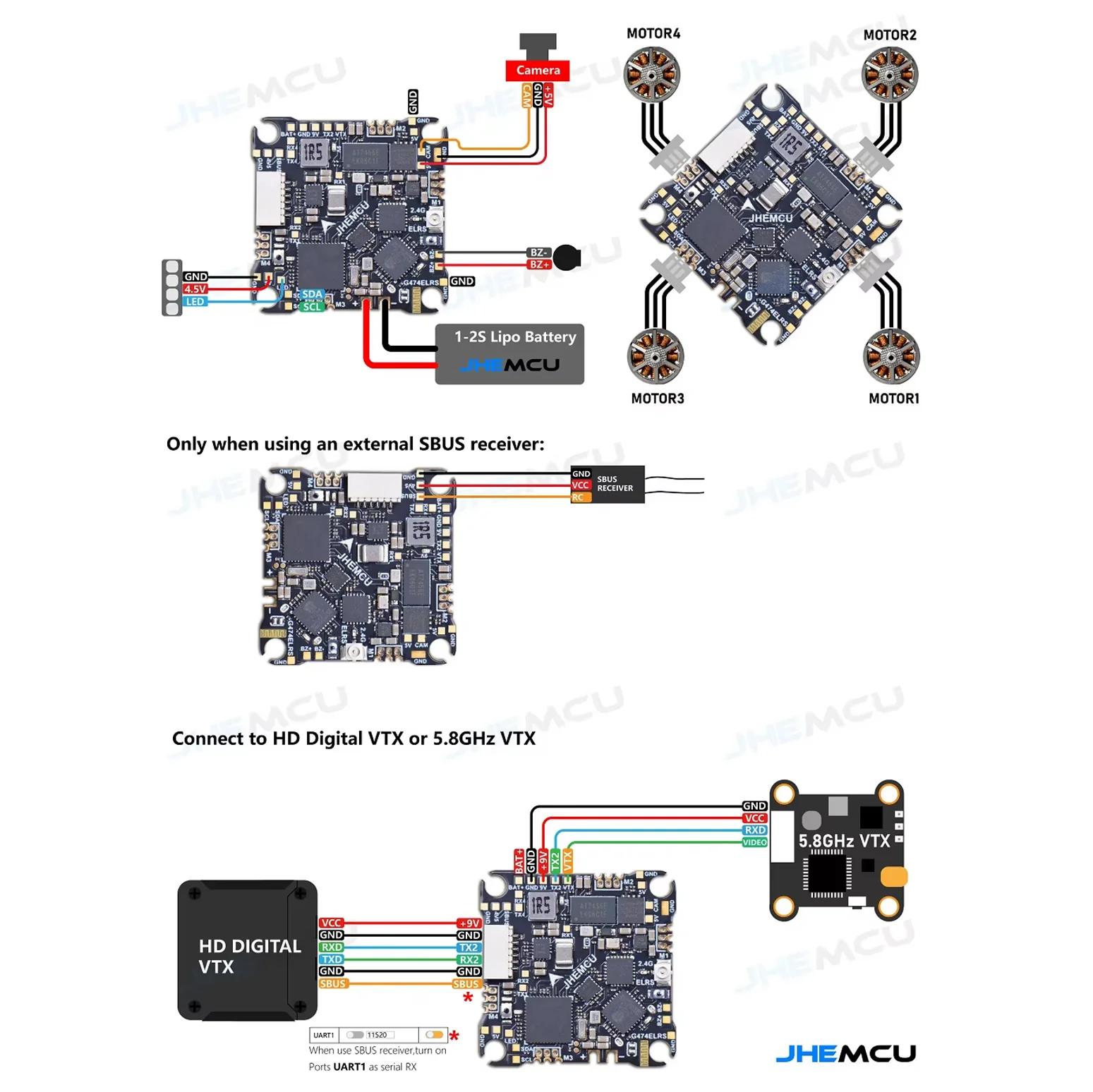JEHMCU G474 AIO 12A Flight Controller ELRS 2.4G - Image 5