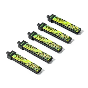 BetaFpv Lava II 1S 280mAh 95C LiHV Battery Pack (5 Pcs) - BT2.0
