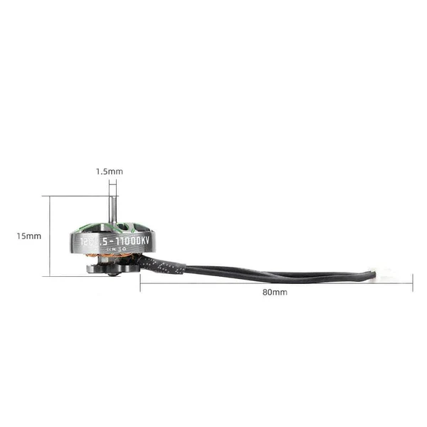 HGLRC Specter 1202.5 11000Kv Micro Motor - Titanium Green - Image 5