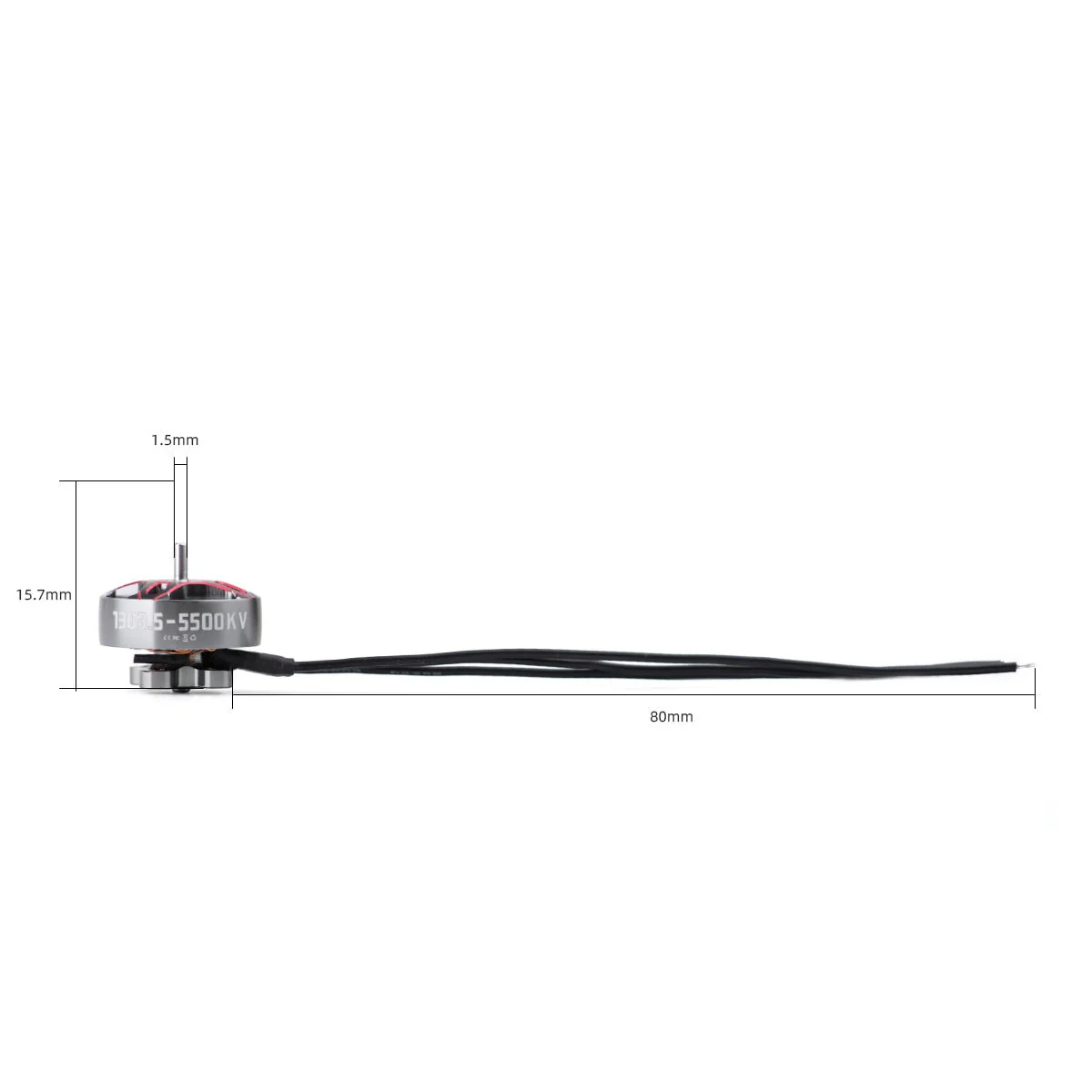 HGLRC Specter 1303.5 5500Kv Micro Motor - Titanium Red - Image 5